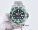 High Replica Rolex Submariner  Watch Black Face Stainless Steel strap Green Ceramic Bezel  40mm